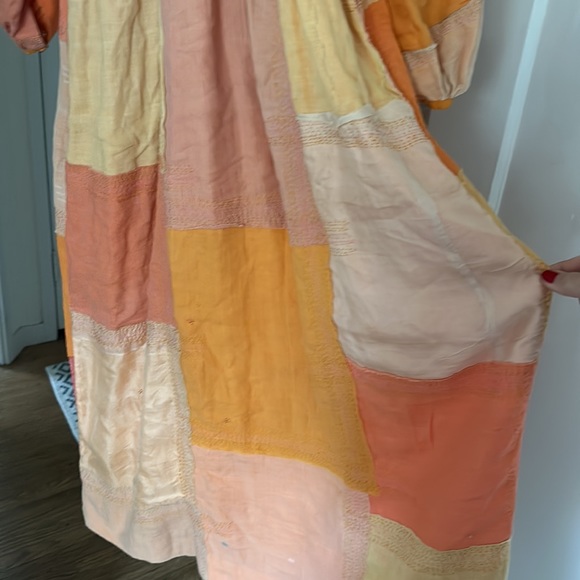 ALIX of Bohemia dress shades of yellow orange vintage saris CELESTE - Picture 9 of 11